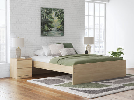Onita Natural King Platform Bed from Ashley Furniture - Luna Furniture