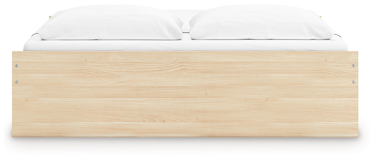 Onita Natural King Platform Bed from Ashley - Luna Furniture