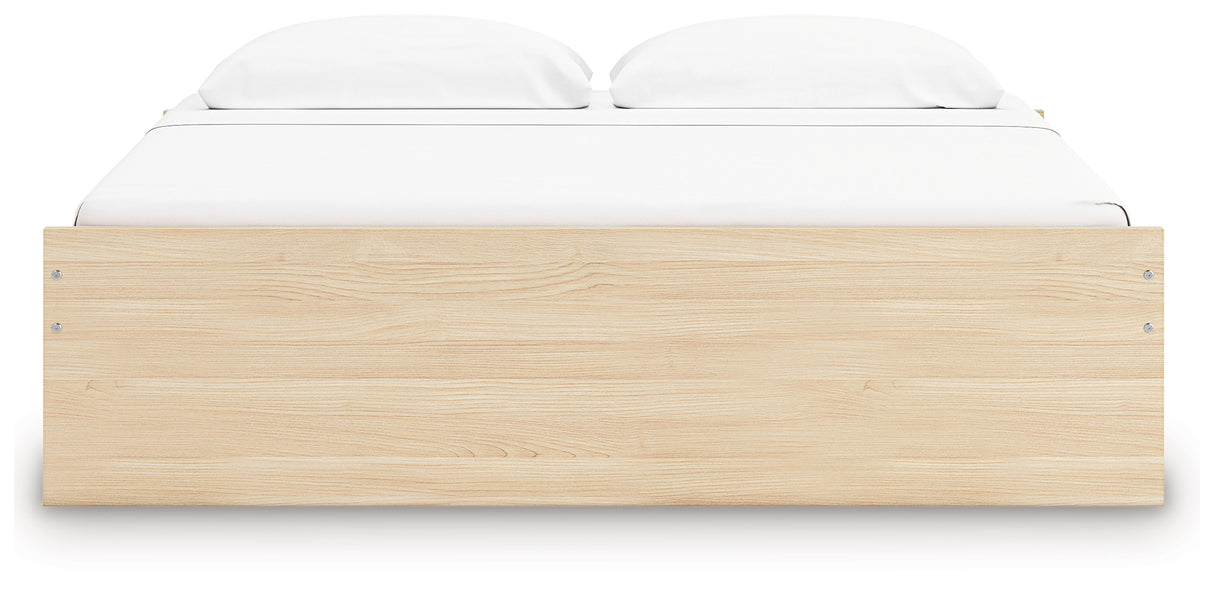 Onita Natural King Platform Bed from Ashley - Luna Furniture