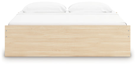 Onita Natural King Platform Bed from Ashley Furniture - Luna Furniture