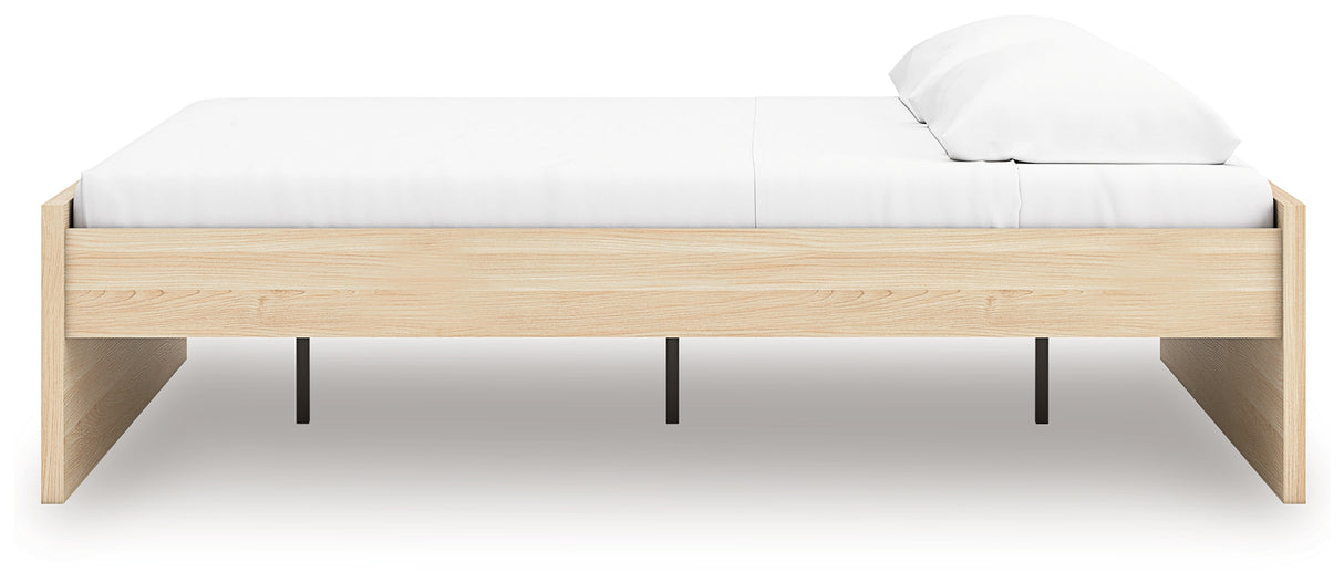 Onita Natural King Platform Bed from Ashley - Luna Furniture