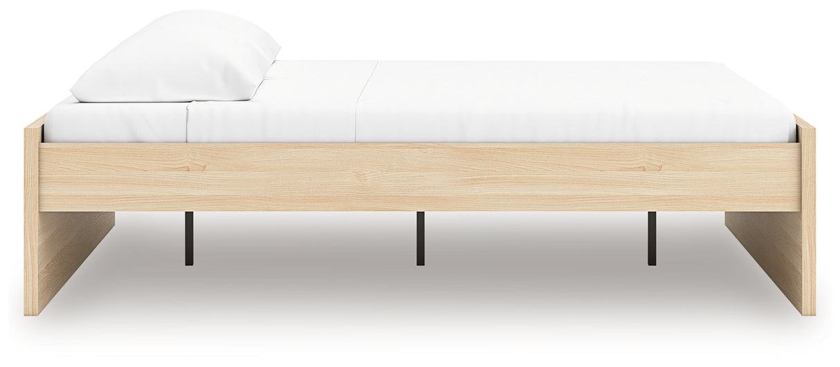 Onita Natural King Platform Bed from Ashley - Luna Furniture
