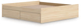 Onita Natural King Platform Bed with 1 Side Storage from Ashley Furniture - Luna Furniture
