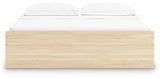 Onita Natural King Platform Bed with 1 Side Storage from Ashley Furniture - Luna Furniture