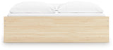 Onita Natural King Platform Bed with 2 Side Storage from Ashley - Luna Furniture