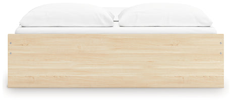 Onita Natural King Platform Bed with 2 Side Storage from Ashley Furniture - Luna Furniture