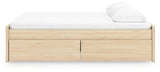 Onita Natural King Platform Bed with 2 Side Storage from Ashley - Luna Furniture