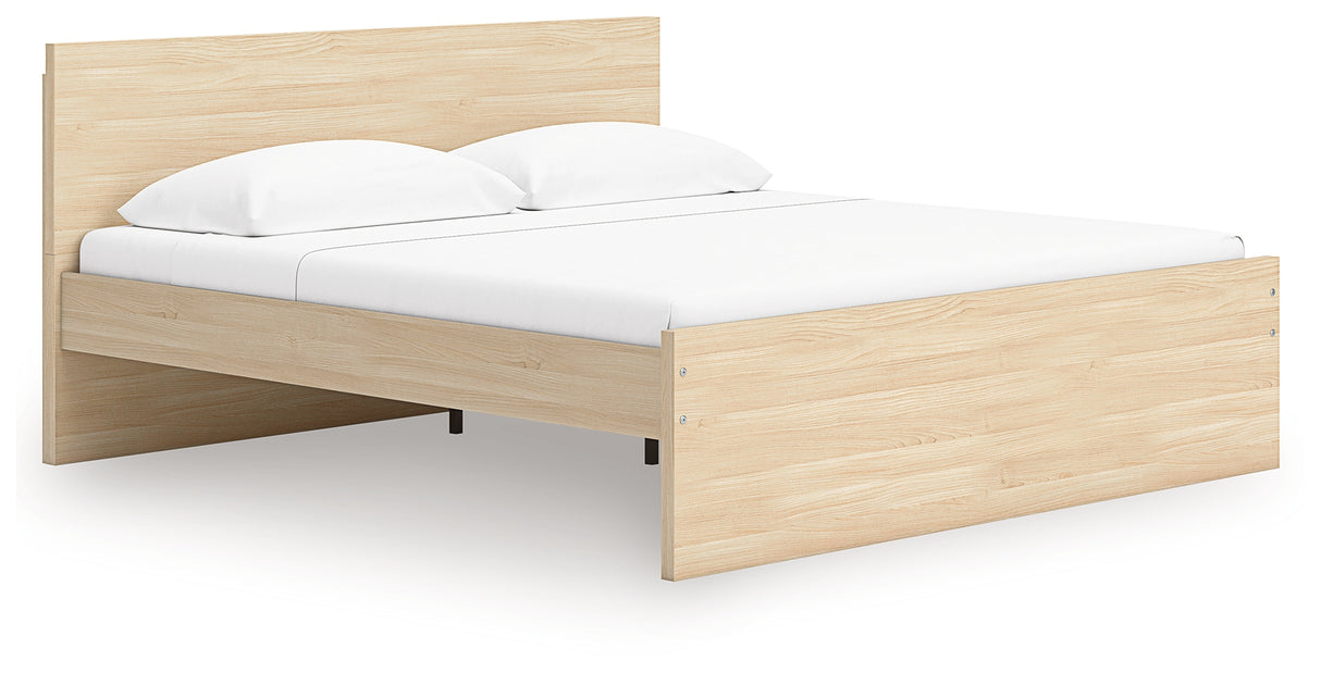 Onita Natural Queen Panel Platform Bed from Ashley - Luna Furniture