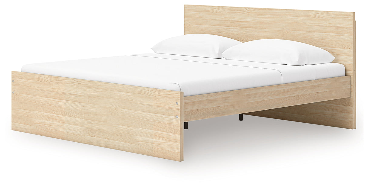 Onita Natural Queen Panel Platform Bed from Ashley - Luna Furniture