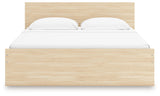 Onita Natural Queen Panel Platform Bed from Ashley - Luna Furniture