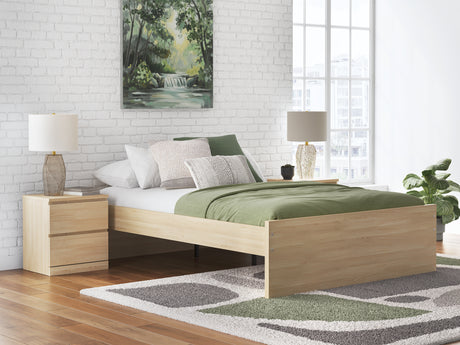 Onita Natural Queen Platform Bed from Ashley Furniture - Luna Furniture