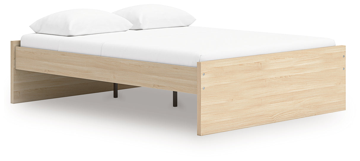 Onita Natural Queen Platform Bed from Ashley Furniture - Luna Furniture