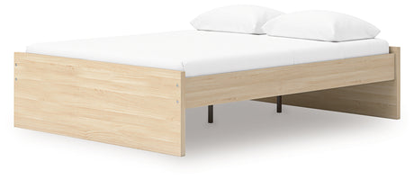 Onita Natural Queen Platform Bed from Ashley Furniture - Luna Furniture