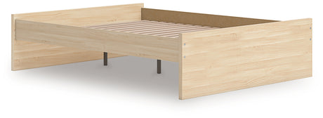 Onita Natural Queen Platform Bed from Ashley Furniture - Luna Furniture