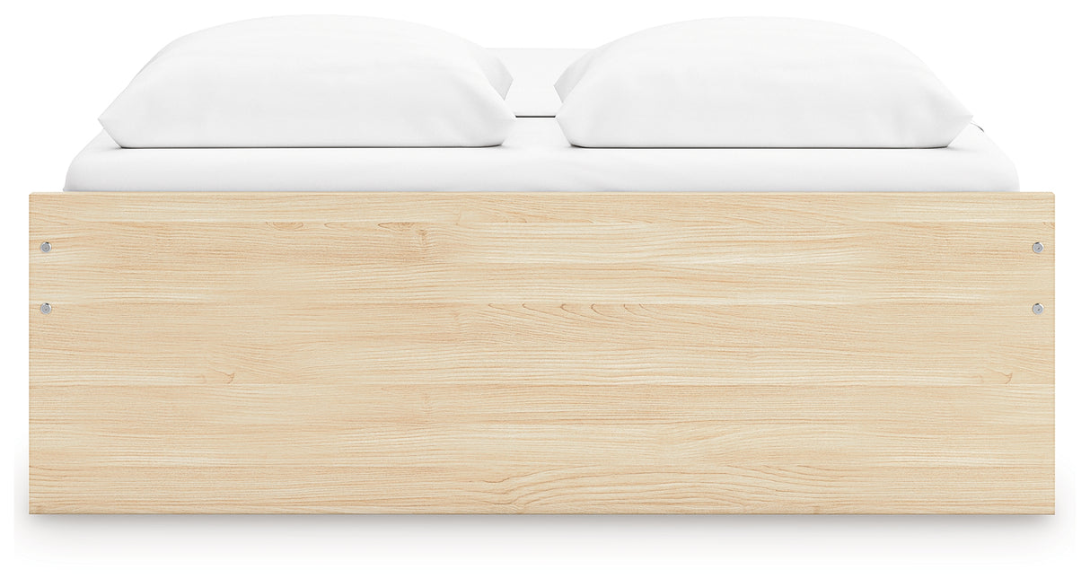 Onita Natural Queen Platform Bed from Ashley Furniture - Luna Furniture