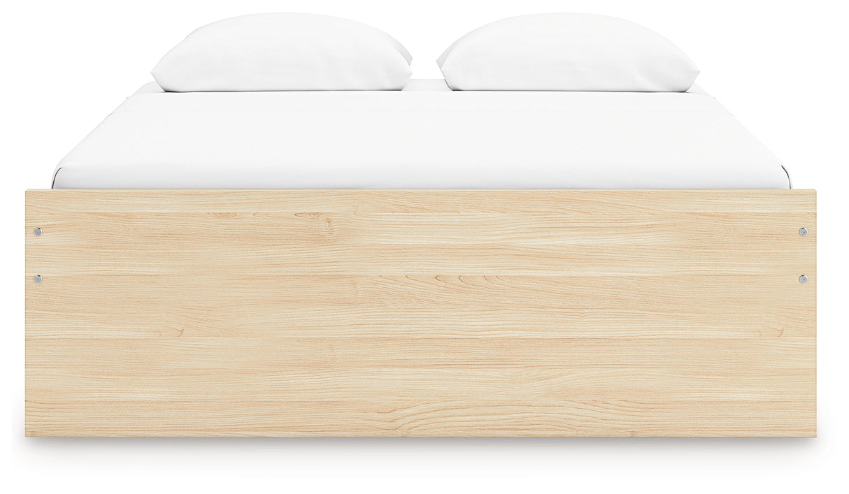 Onita Natural Queen Platform Bed from Ashley Furniture - Luna Furniture