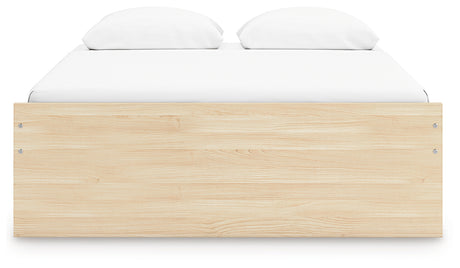 Onita Natural Queen Platform Bed from Ashley Furniture - Luna Furniture