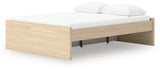 Onita Natural Queen Platform Bed with 1 Side Storage from Ashley Furniture - Luna Furniture