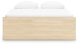 Onita Natural Queen Platform Bed with 2 Side Storage from Ashley Furniture - Luna Furniture