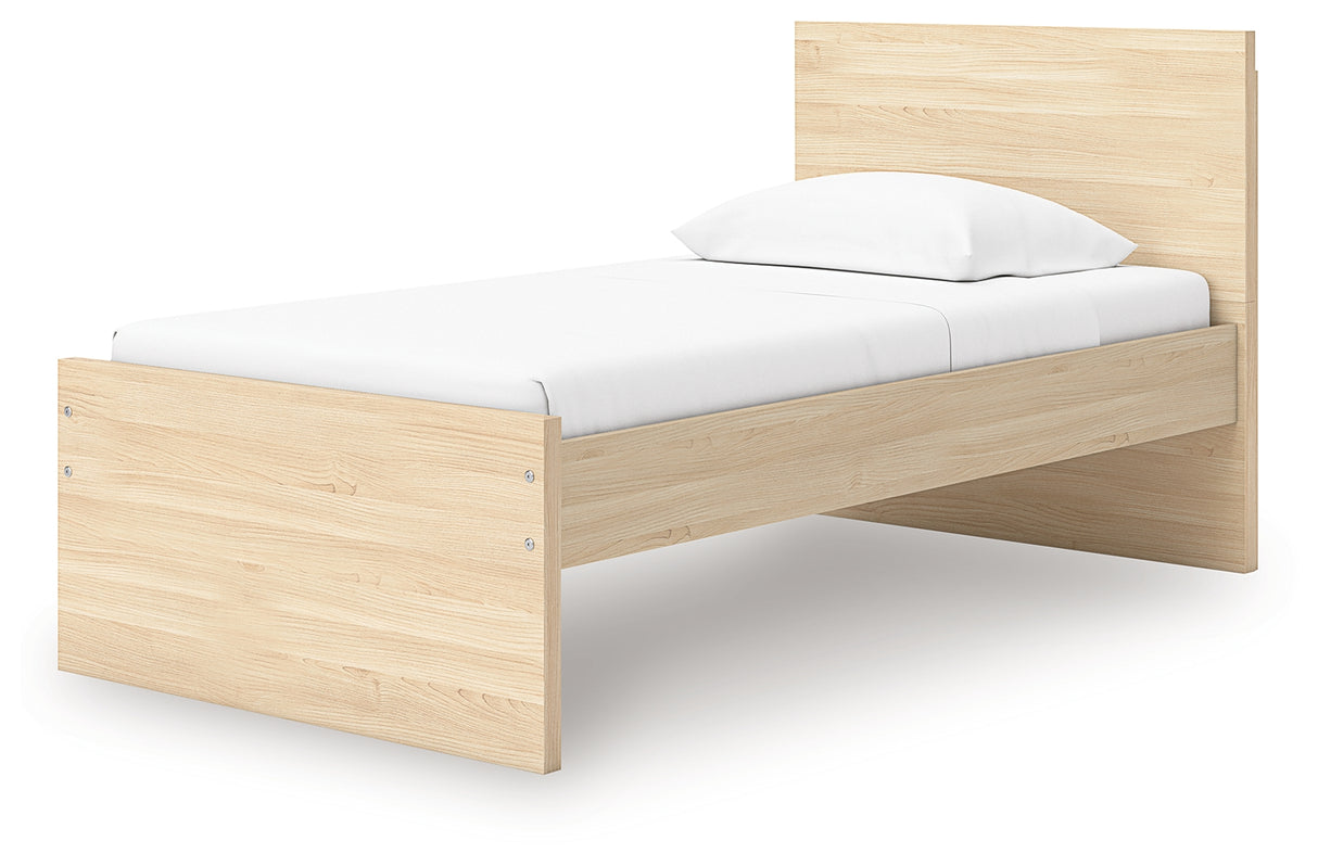 Onita Natural Twin Panel Platform Bed from Ashley Furniture - Luna Furniture