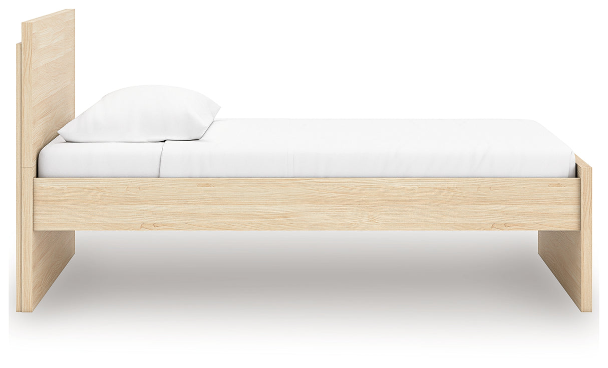 Onita Natural Twin Panel Platform Bed from Ashley Furniture - Luna Furniture