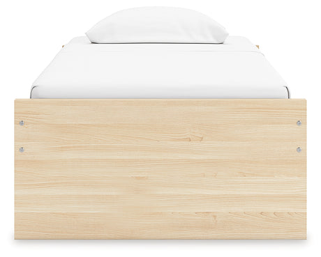Onita Natural Twin Platform Bed from Ashley - Luna Furniture