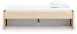 Onita Natural Twin Platform Bed with 1 Side Storage from Ashley - Luna Furniture