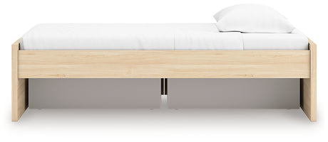 Onita Natural Twin Platform Bed with 1 Side Storage from Ashley - Luna Furniture