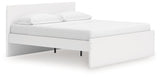 Onita White King Panel Platform Bed from Ashley Furniture - Luna Furniture