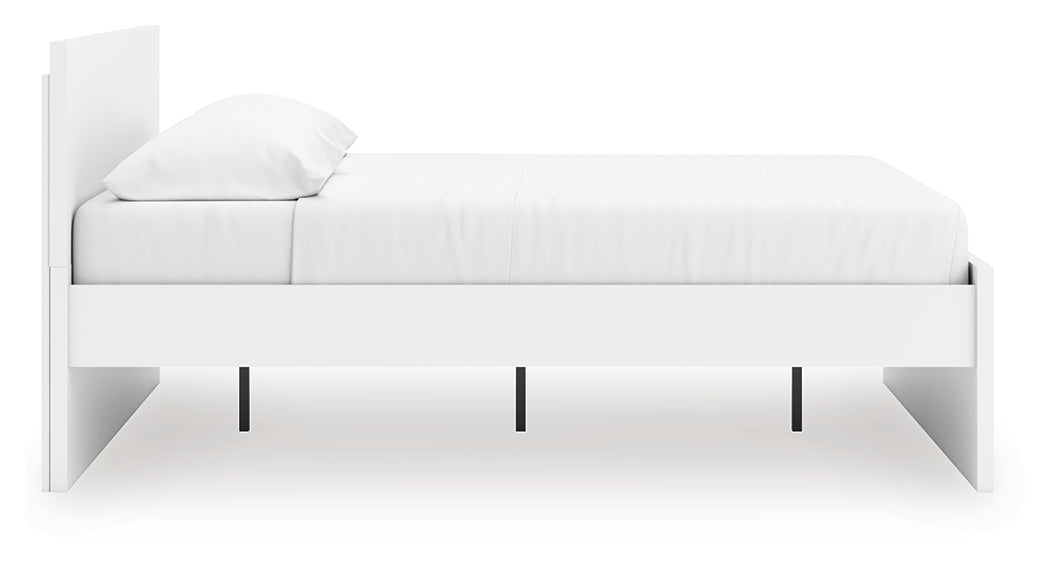 Onita White King Panel Platform Bed from Ashley Furniture - Luna Furniture
