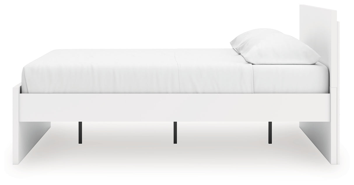 Onita White King Panel Platform Bed from Ashley Furniture - Luna Furniture