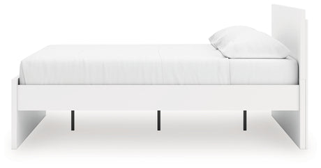 Onita White King Panel Platform Bed from Ashley Furniture - Luna Furniture