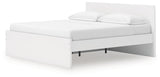 Onita White King Panel Platform Bed with Storage from Ashley Furniture - Luna Furniture
