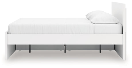 Onita White King Panel Platform Bed with Storage from Ashley Furniture - Luna Furniture