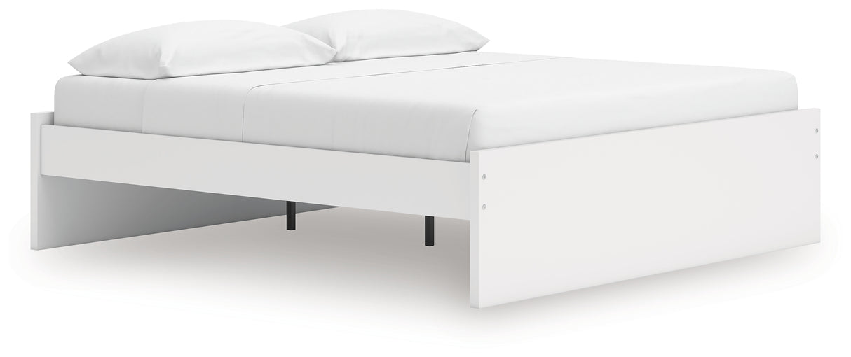 Onita White King Platform Bed from Ashley Furniture - Luna Furniture
