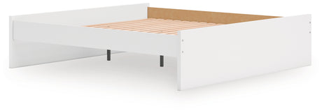 Onita White King Platform Bed from Ashley Furniture - Luna Furniture