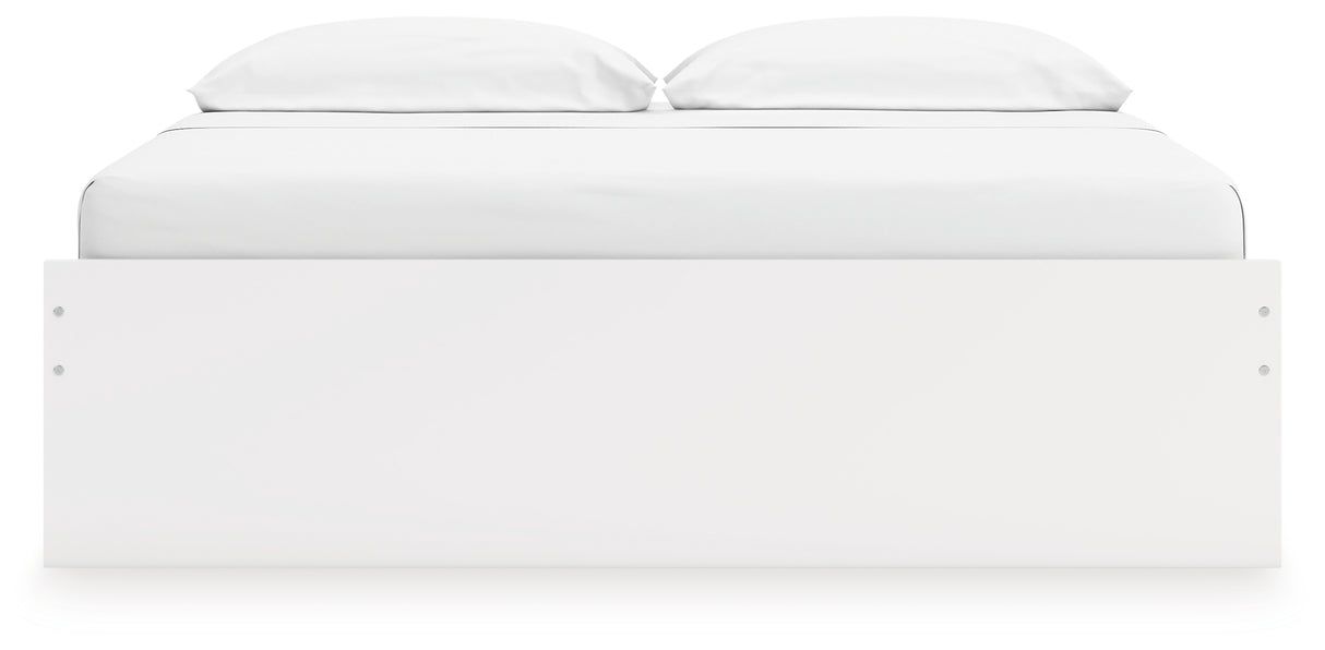 Onita White King Platform Bed from Ashley Furniture - Luna Furniture
