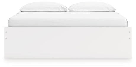 Onita White King Platform Bed from Ashley Furniture - Luna Furniture