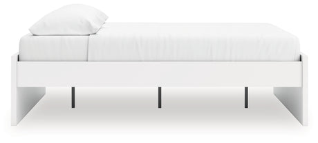 Onita White King Platform Bed from Ashley Furniture - Luna Furniture