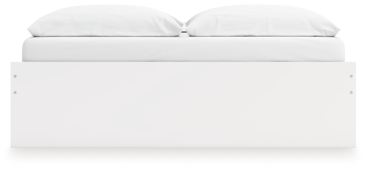 Onita White King Platform Bed from Ashley Furniture - Luna Furniture