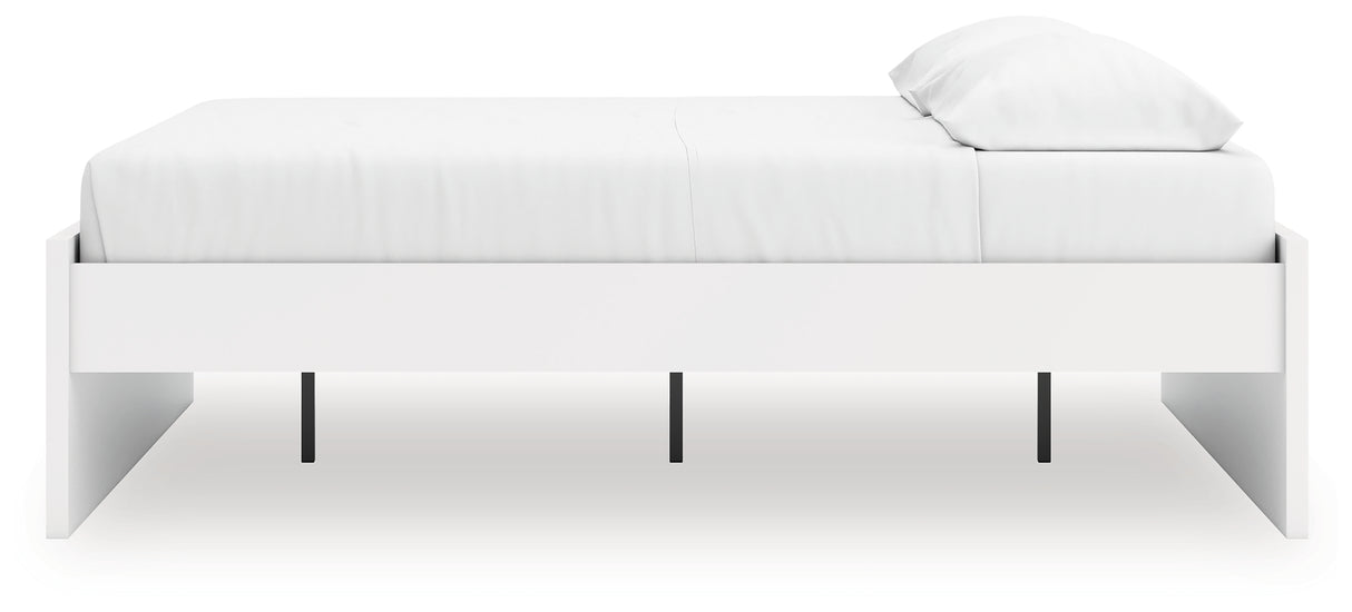 Onita White King Platform Bed from Ashley Furniture - Luna Furniture