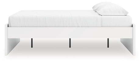Onita White King Platform Bed from Ashley Furniture - Luna Furniture