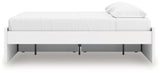Onita White King Platform Bed with 1 Side Storage from Ashley Furniture - Luna Furniture