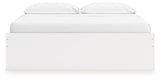 Onita White King Platform Bed with 2 Side Storage from Ashley - Luna Furniture