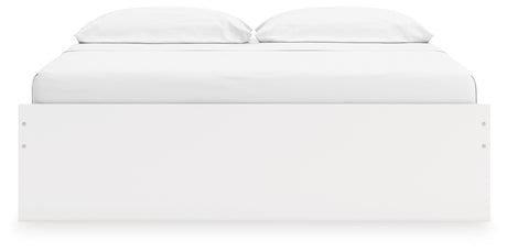 Onita White King Platform Bed with 2 Side Storage from Ashley Furniture - Luna Furniture