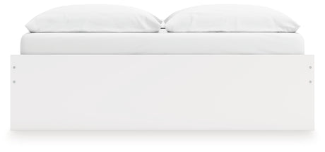 Onita White King Platform Bed with 2 Side Storage from Ashley Furniture - Luna Furniture