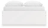 Onita White Queen Platform Bed with 1 Side Storage from Ashley Furniture - Luna Furniture