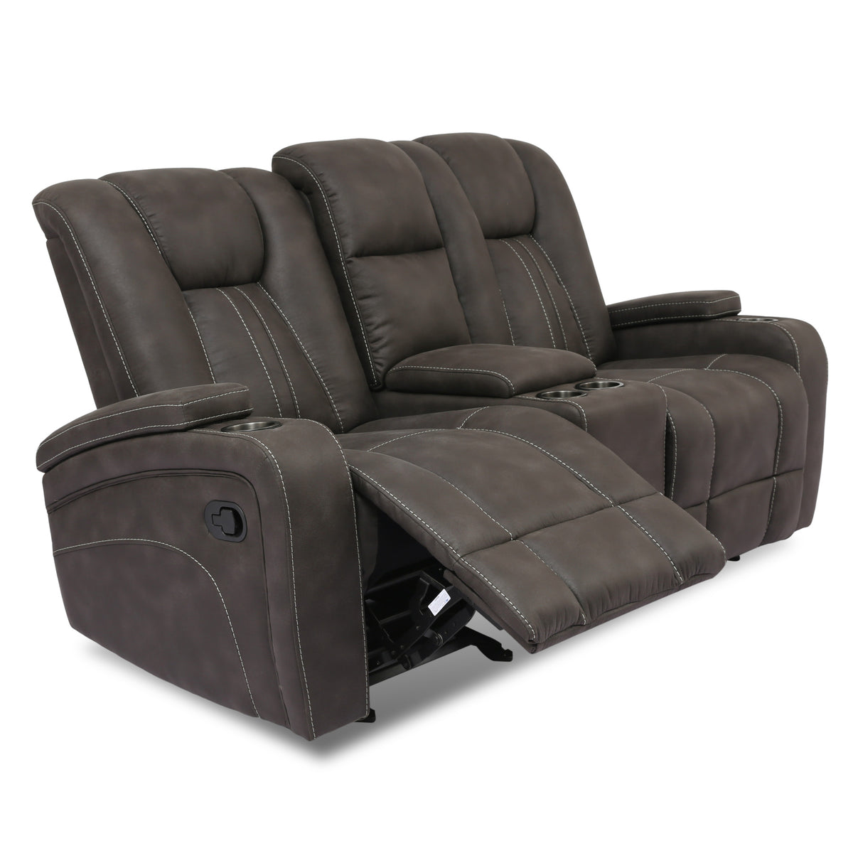 Marlow Charcoal Manual Reclining Sofa from Steve Silver - Luna Furniture