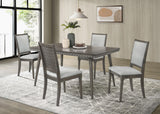 Onslow 5-piece 59-inch Rectangular Dining Set Dark Brown from Coaster - Luna Furniture