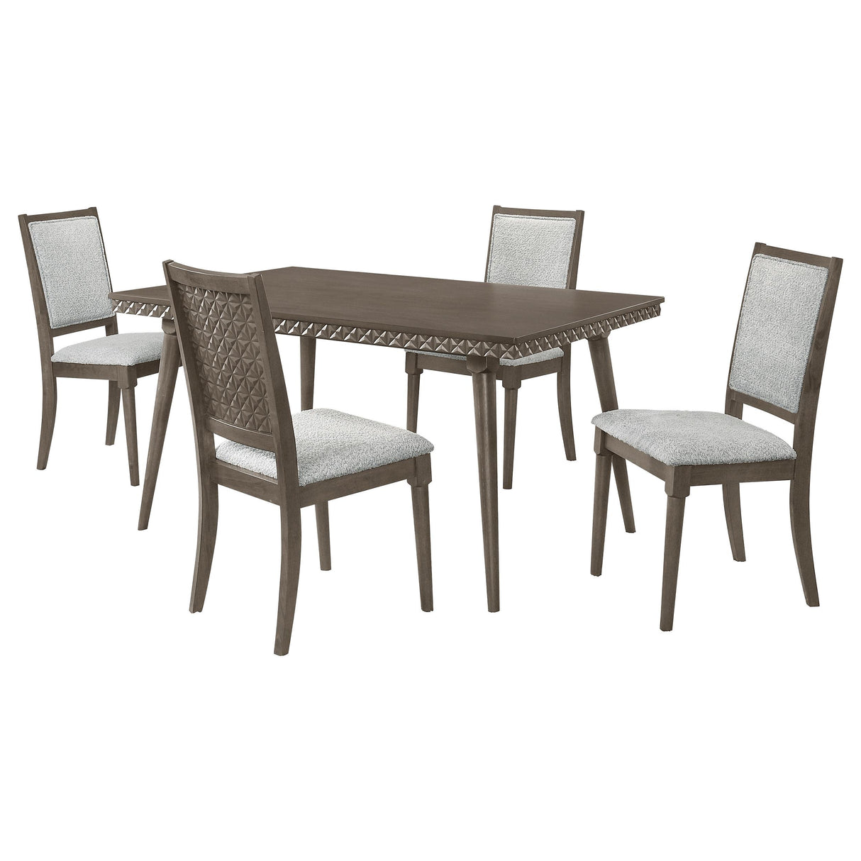 Onslow 5-piece 59-inch Rectangular Dining Set Dark Brown from Coaster - Luna Furniture